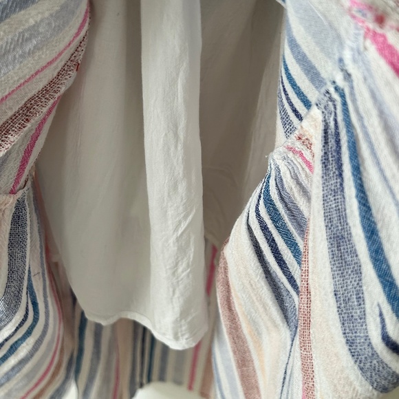 Spendid Arco Iris Striped Linen Blend Maxi Dress - Picture 10 of 16